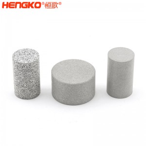 單晶硅壓力傳感器/變送器透氣塞不銹鋼過(guò)濾柱孔徑分布均勻多孔燒結濾芯