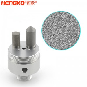 恒歌定制生產(chǎn)316L不銹鋼燒結(jié)空氣過濾器,孔隙均勻過濾精準濾芯