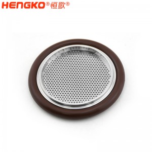 NW25法蘭真空不銹鋼316過(guò)濾網(wǎng)支架密封圈件兼容真空接頭配件