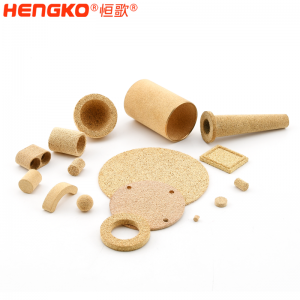 工廠定制3-90微米多孔粉末燒結(jié)銅機油濾芯長壽命