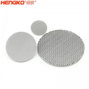 廠家定制氣體傳感器探頭防爆片耐600度高溫隔火焰,用于液化氣處理316不銹鋼阻火網片