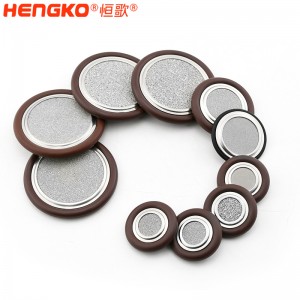 NW25法蘭真空不銹鋼316過(guò)濾網(wǎng)支架密封圈件兼容真空接頭配件