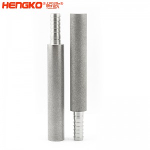 廠家批量生產(chǎn)不銹鋼粉末燒結(jié)曝氣頭擴(kuò)散器 孔隙率高流通速度快,用于臭氧發(fā)生器